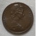 AUSTRALIA 1970 . TWO 2 CENTS COIN . FRILLED NECK LIZARD